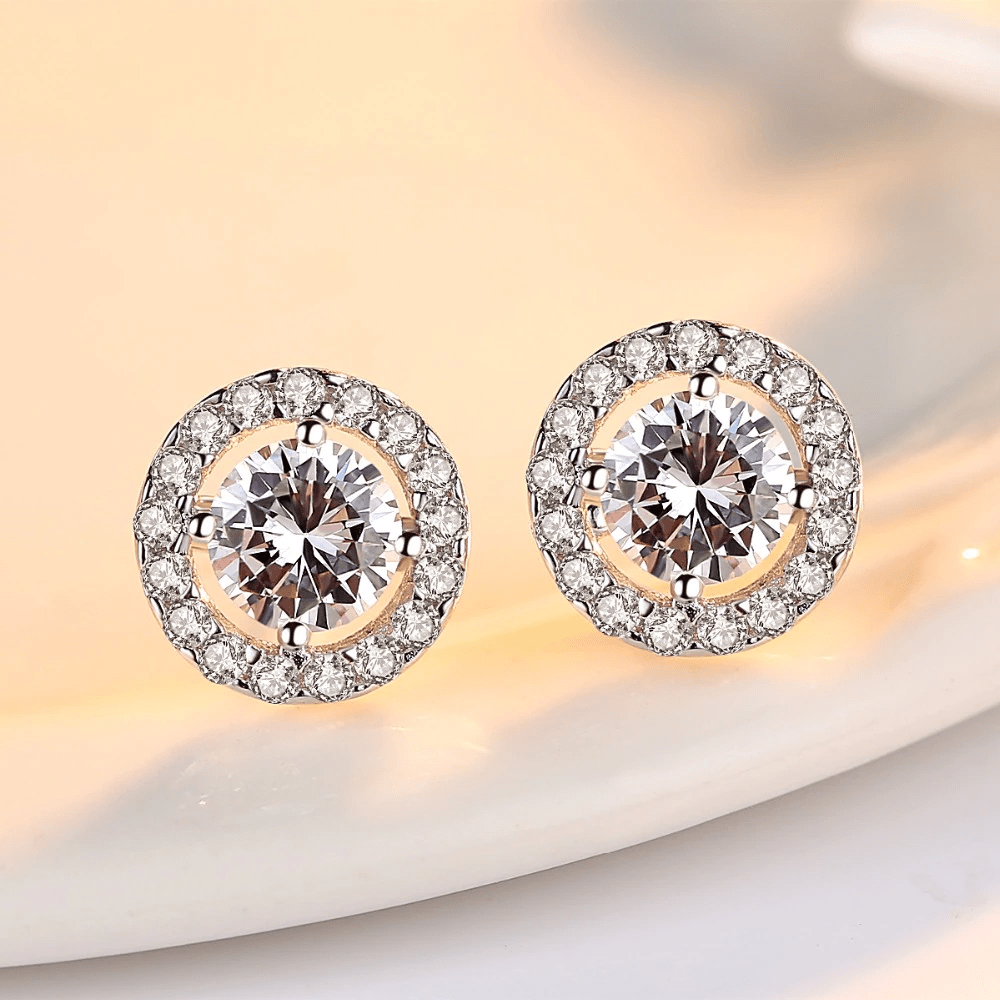 The Elizabeth Halo Earrings