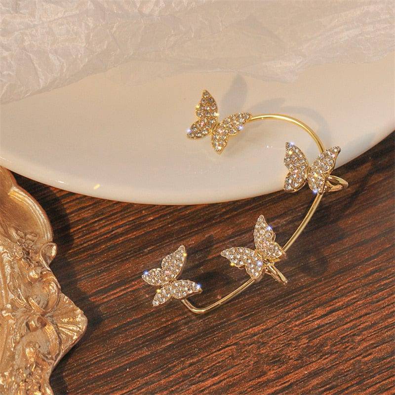 The Faye Butterfly Cuff Earrings