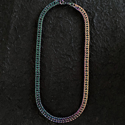 COLOR FADED CUBAN NECKLACE